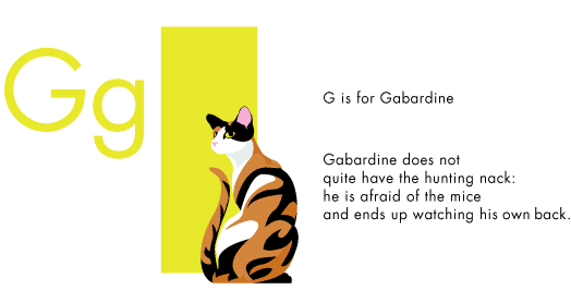 G is for Gabardine